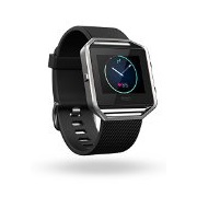 Fitbit Blaze Smart Fitness Watch, Black, Silver, Large
