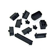 Cosmos Black silicone anti-dust stopper/plug set