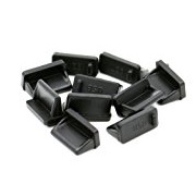 iExcell, 25 Pcs Black Silicon USB A Type Female Anti-Dust Plugs