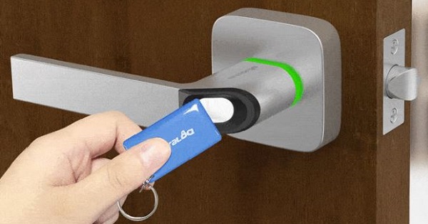 Bluetooth Fingerprint Door Lock Also Opens Via Keyfob