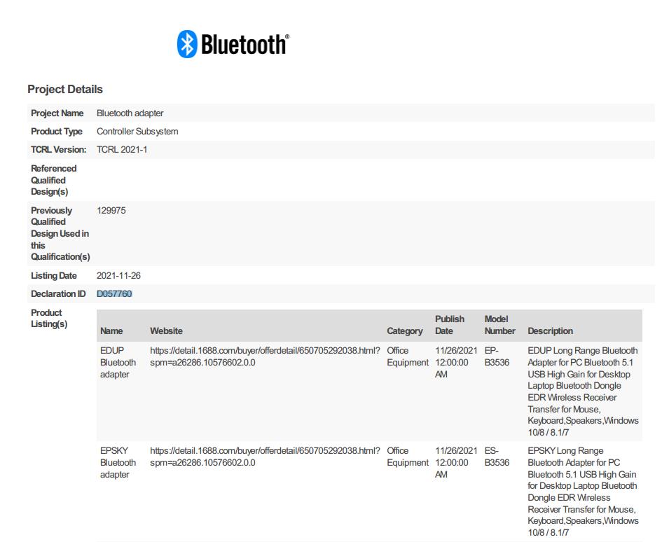 Shenzhen EDUP Electronics Technology Co. Ltdcertification