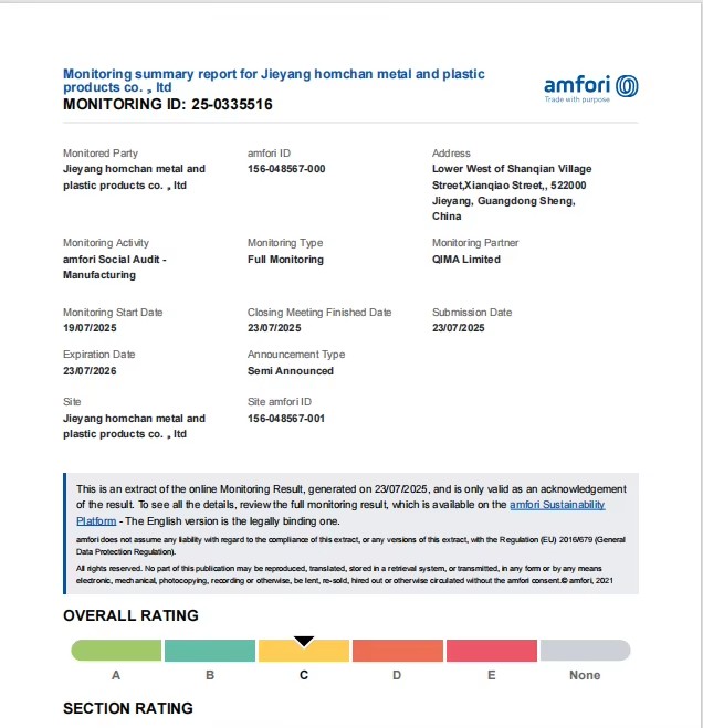 Shenzhen Home Design Houseware Ltdcertification