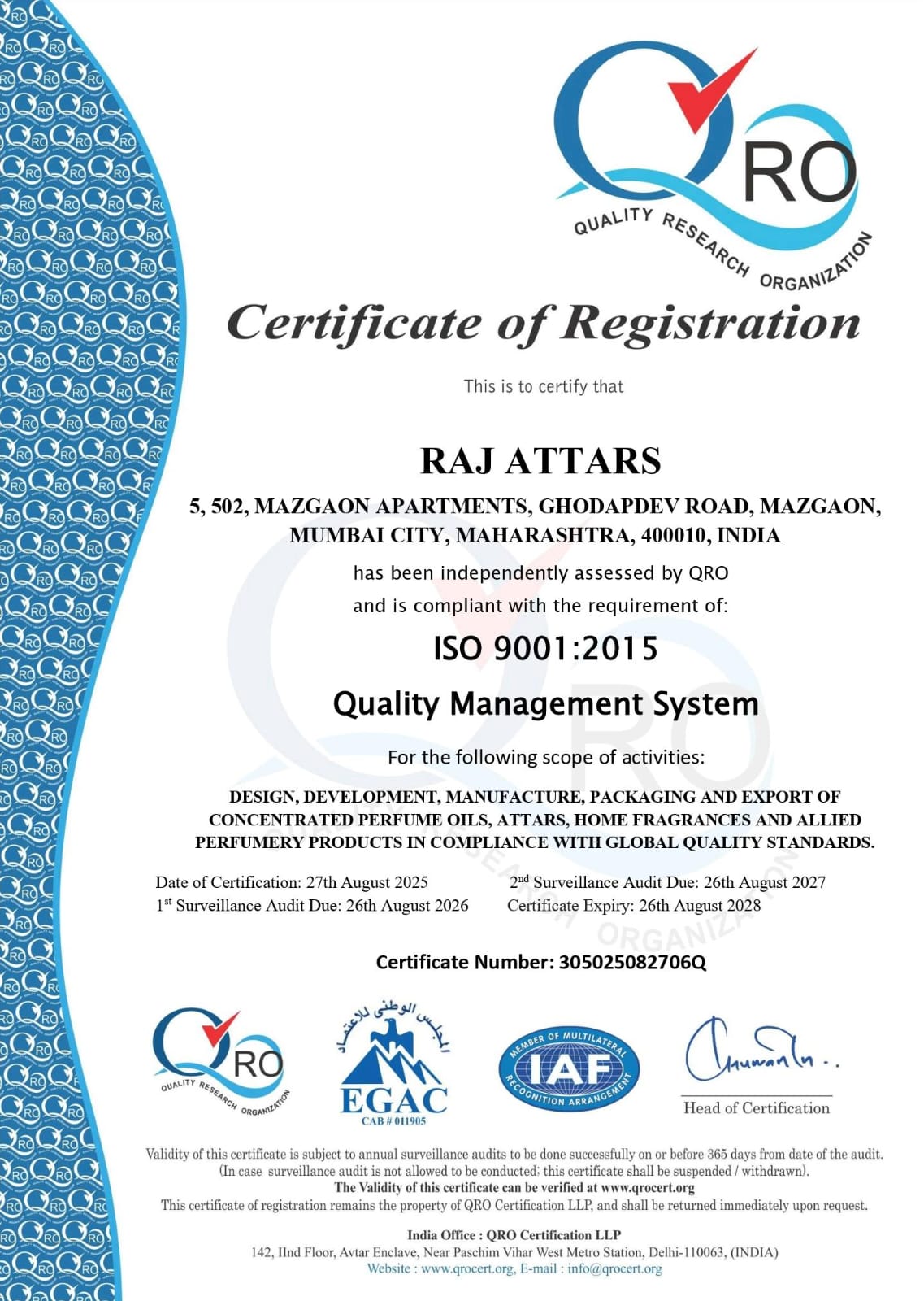 Raj Attarscertification