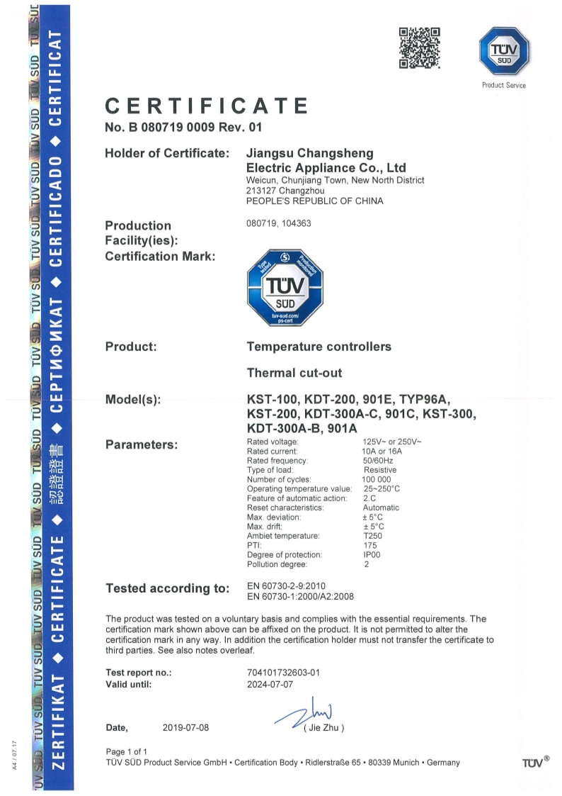 Buy Wholesale China Thermostat Kst Series,bimetal Switch,circuit