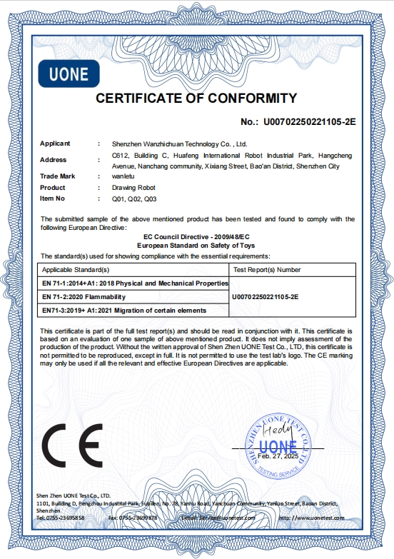 Dongguan Winztry Technology Co., Ltd.certification