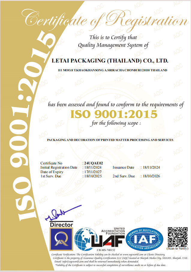 Qingdao Lezhitai Industrial Co., Ltdcertification