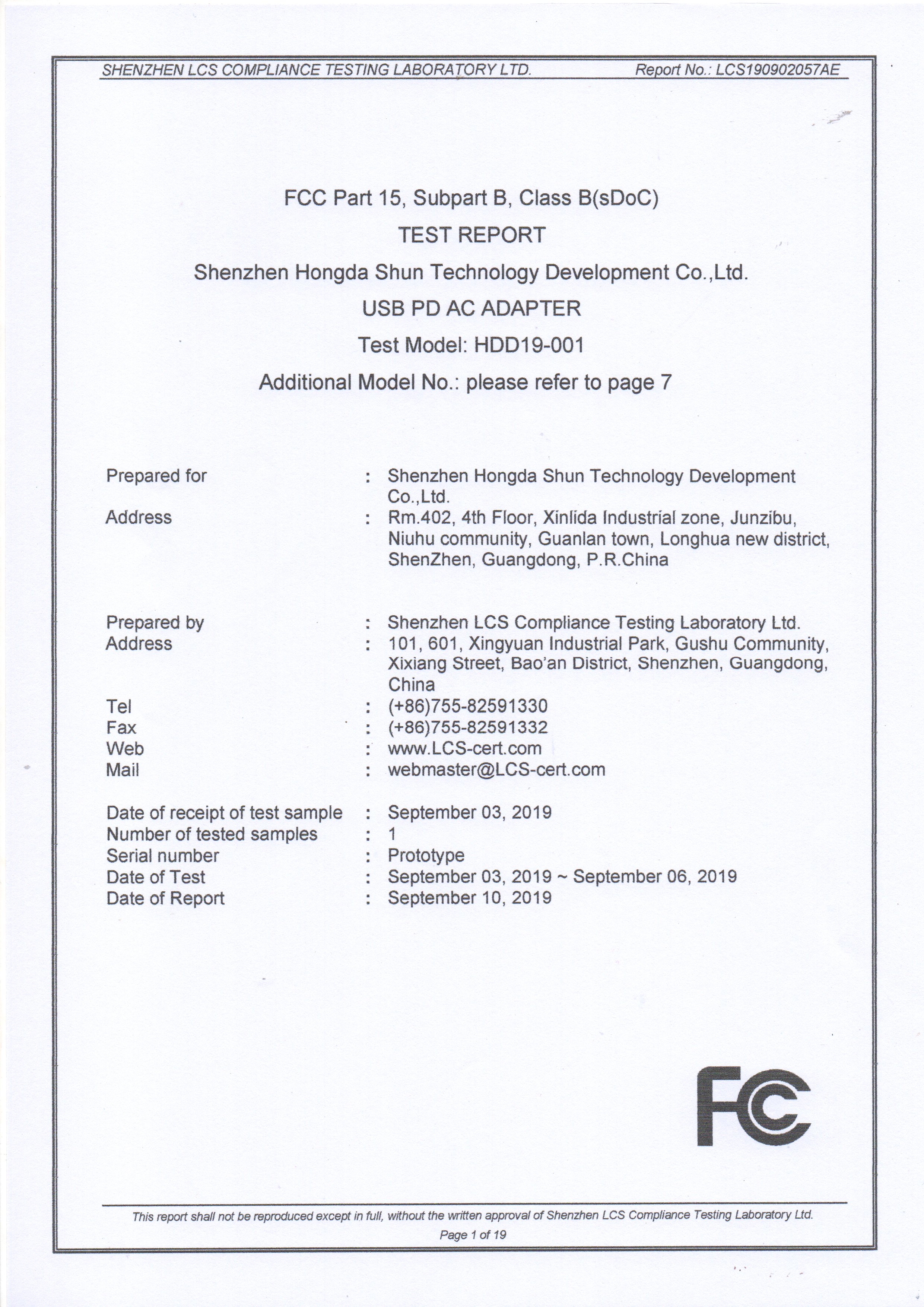 Fcc Part 15 Sdoc | SDoC Attestation Letter – FXSE