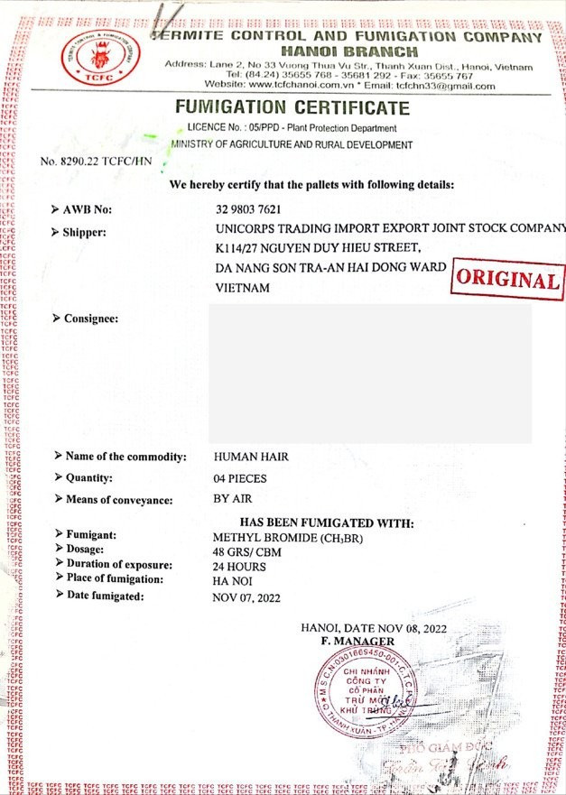 Cyhair Vietnamese Hair Factorycertification