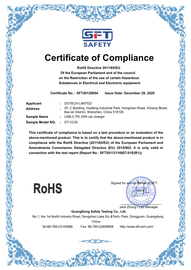 Dotech Limitedcertification