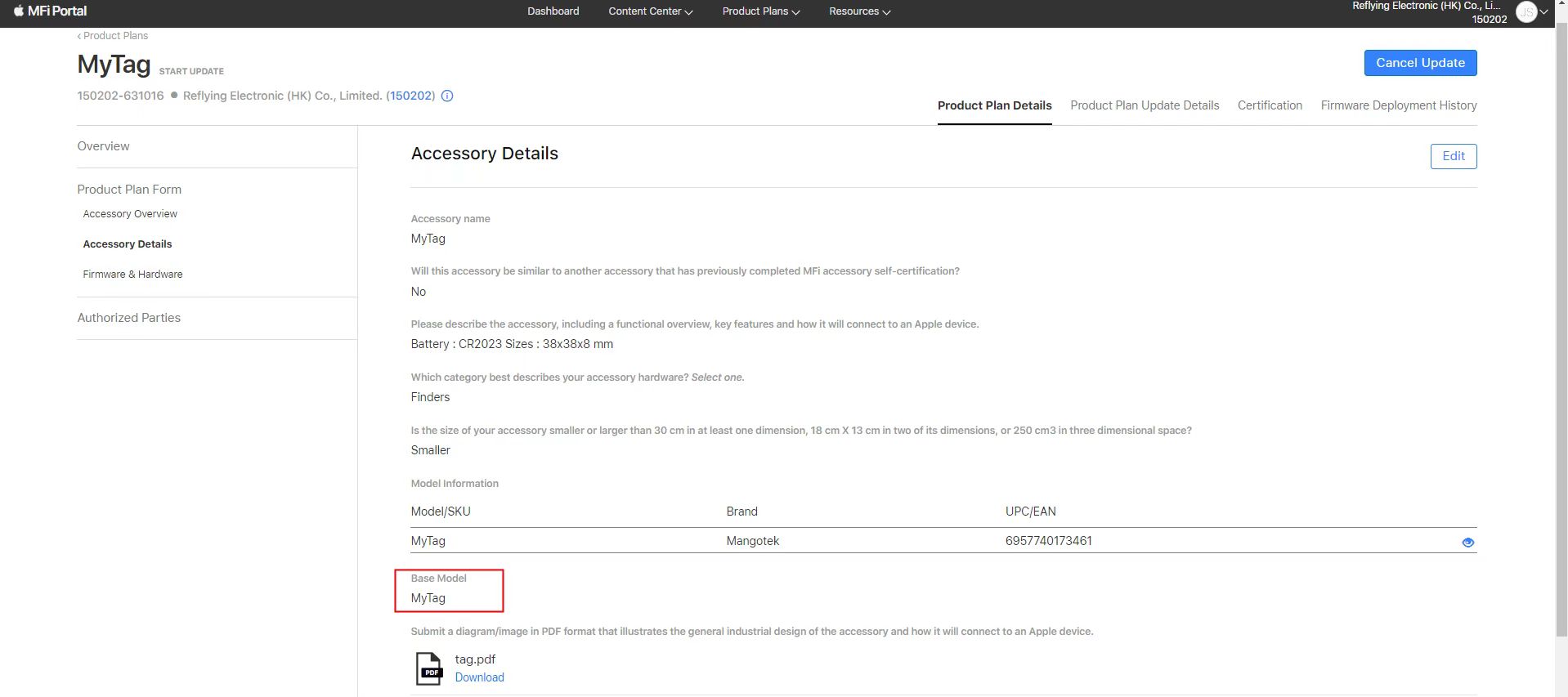 Shenzhen Reflying Electronic Co. Ltdcertification