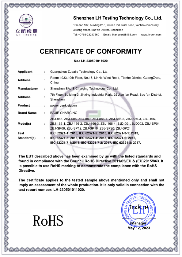 Guangzhou Zubajie Technology Co., Ltdcertification