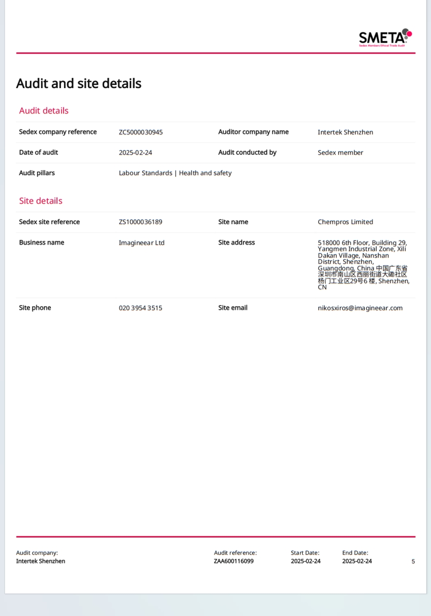 Shenzhen Chempros Technology Co., LTDcertification