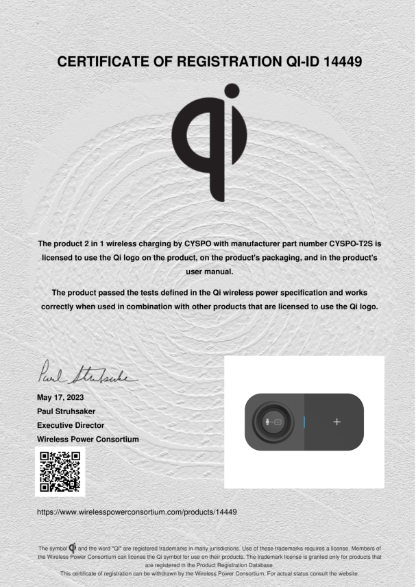 CYSPO Technology (Shenzhen) Co., Ltdcertification