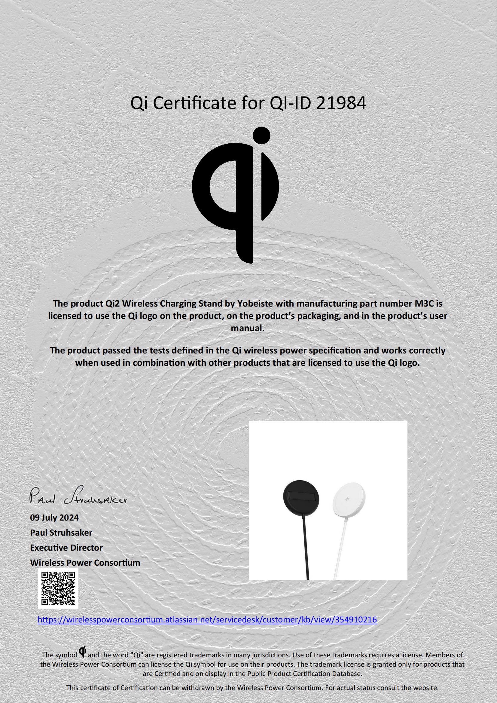 Shenzhen Yifeng Intelligent Technology Co., Ltdcertification