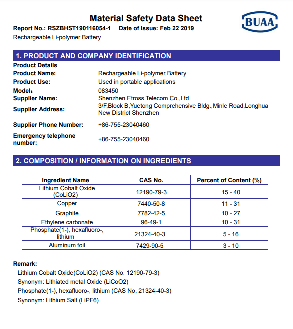Shenzhen Etross Telecom Co. Ltdcertification