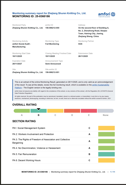 Fanciable Accessories(SH) Co.,Ltd.certification