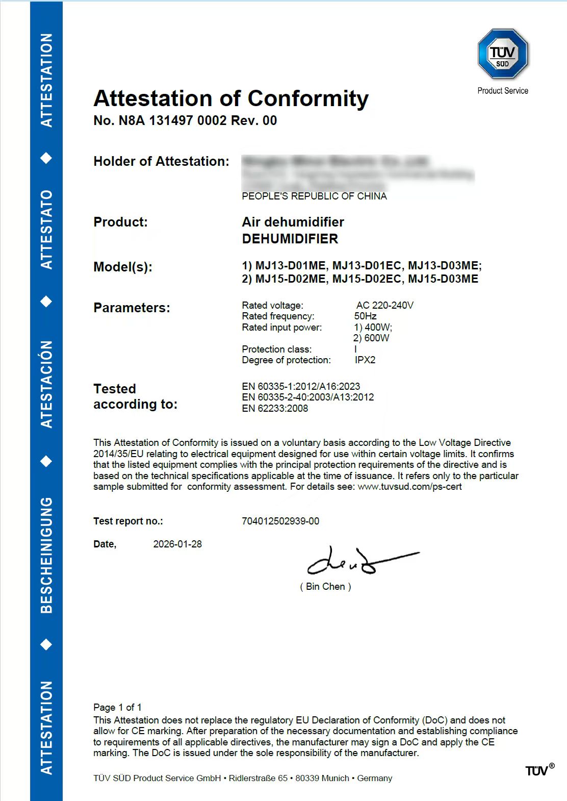 Dongguan Jjpro Far East Ltd. certification