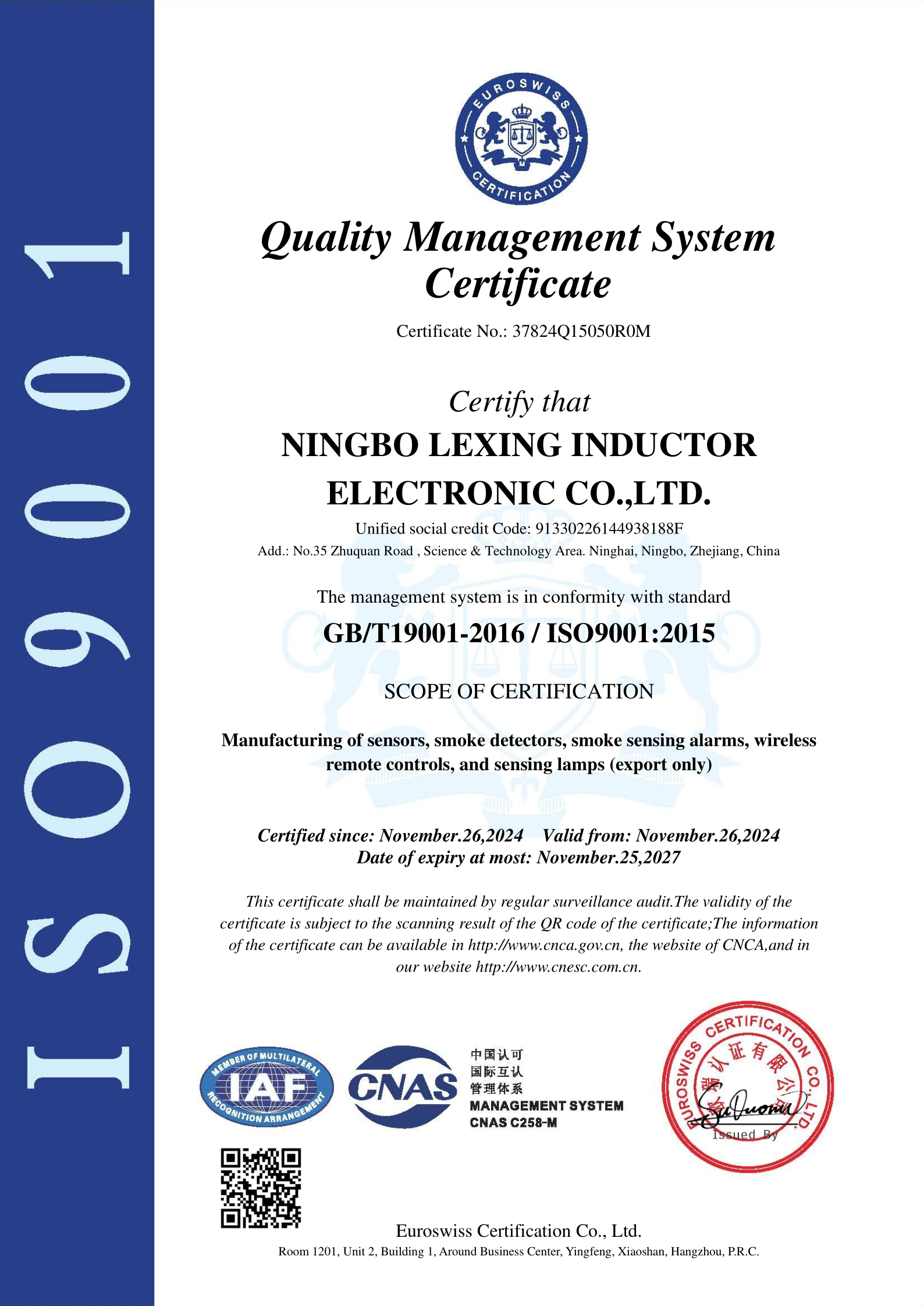 Ningbo Pdlux Electronic Technology Co. Ltdcertification