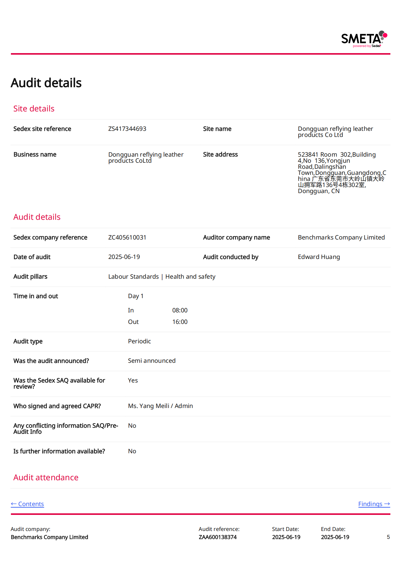 Dongguan reflying leather products Co.,Ltdcertification