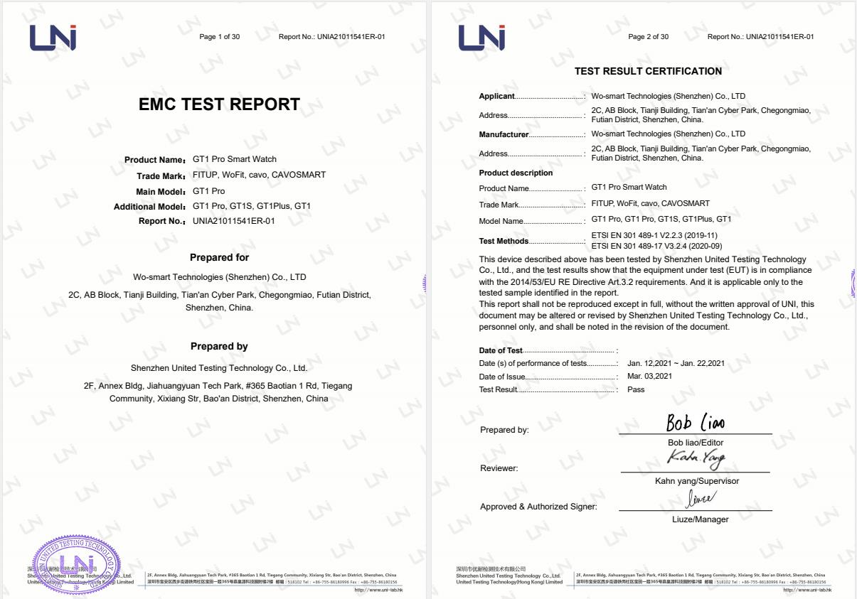WO-SMART Technologies (Shenzhen)Co.,Ltdcertification