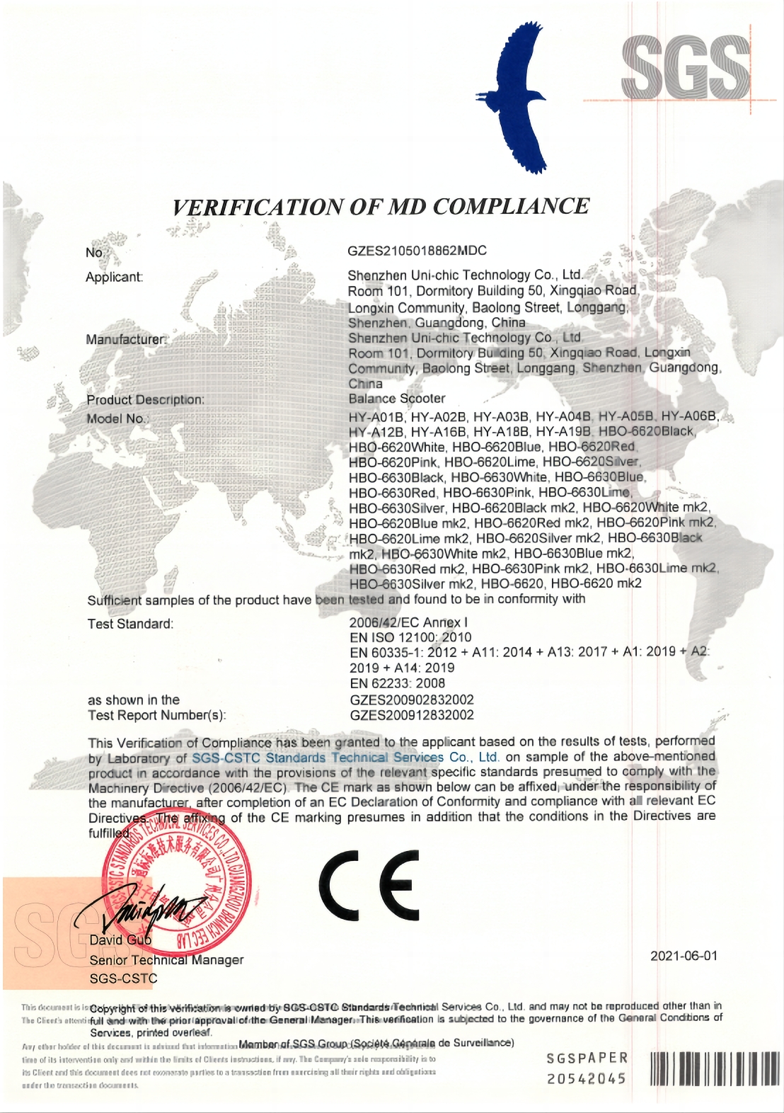 Shenzhen Uni-chic Technology Co., Ltdcertification