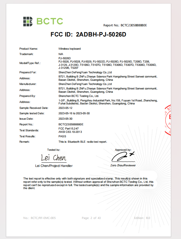 Guangzhou jinshuochen Electronics Co., Ltdcertification