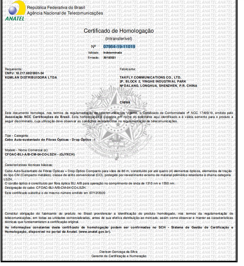TAKFLY COMMUNICATIONS CO., LTD.certification