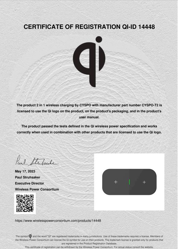 CYSPO Technology (Shenzhen) Co., Ltdcertification