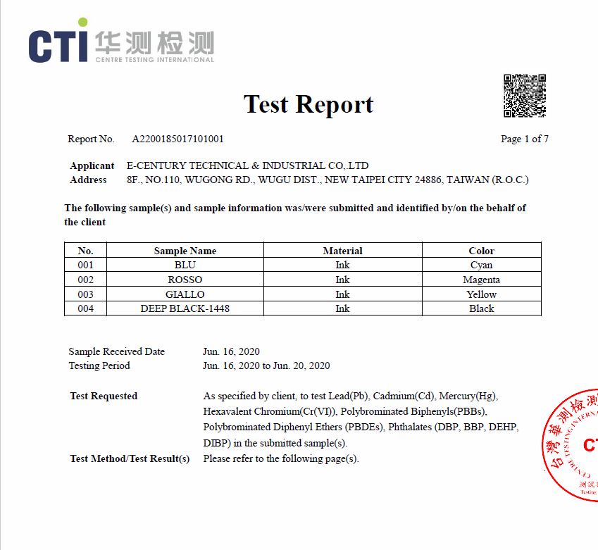E-Century Technical & Industrial Corporationcertification