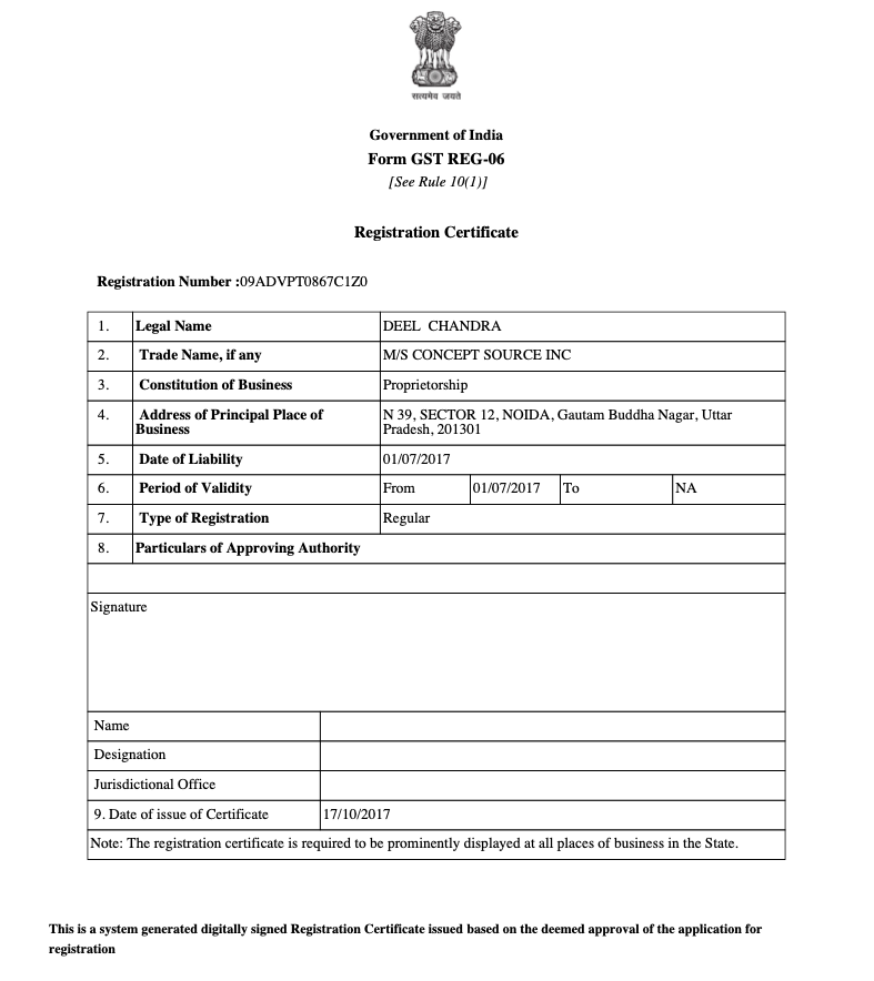 Concepts Source Inccertification