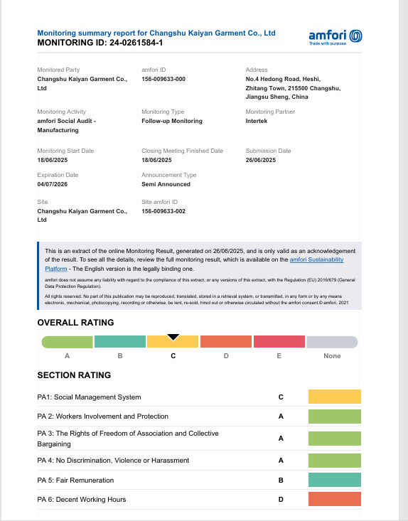 Zhangjiagang Goldtex International Import & Export Co. Ltdcertification