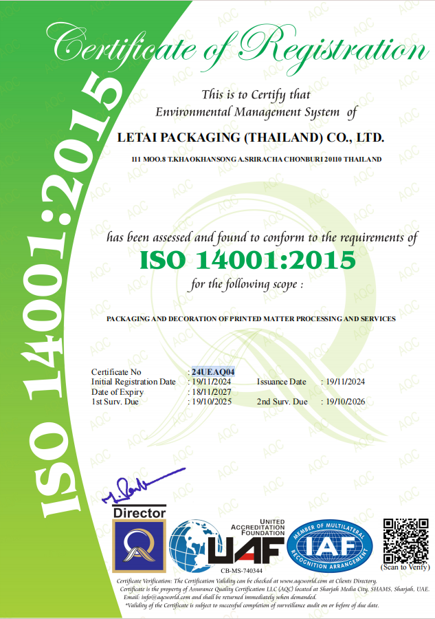 Qingdao Lezhitai Industrial Co., Ltdcertification