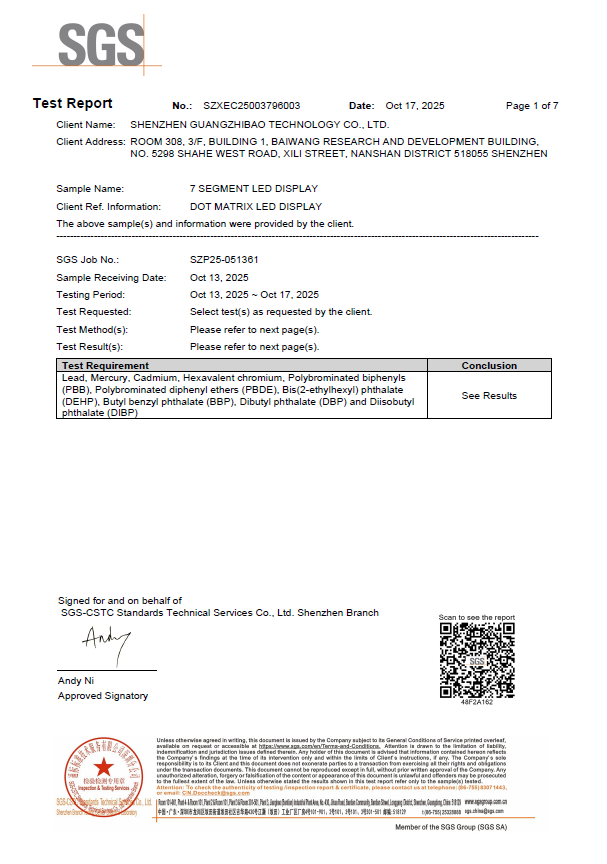 Shenzhen Guangzhibao Technology Co. Ltdcertification