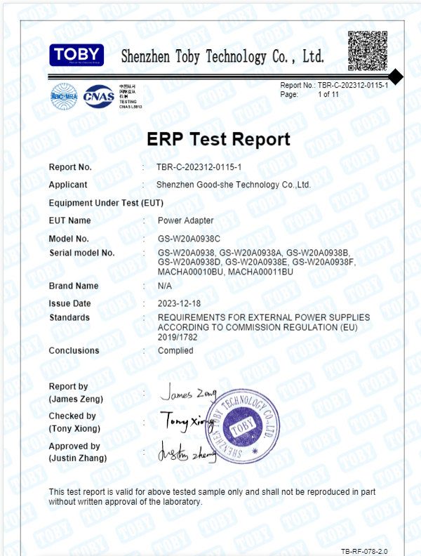 Shenzhen good-she Technology Co.,Ltdcertification