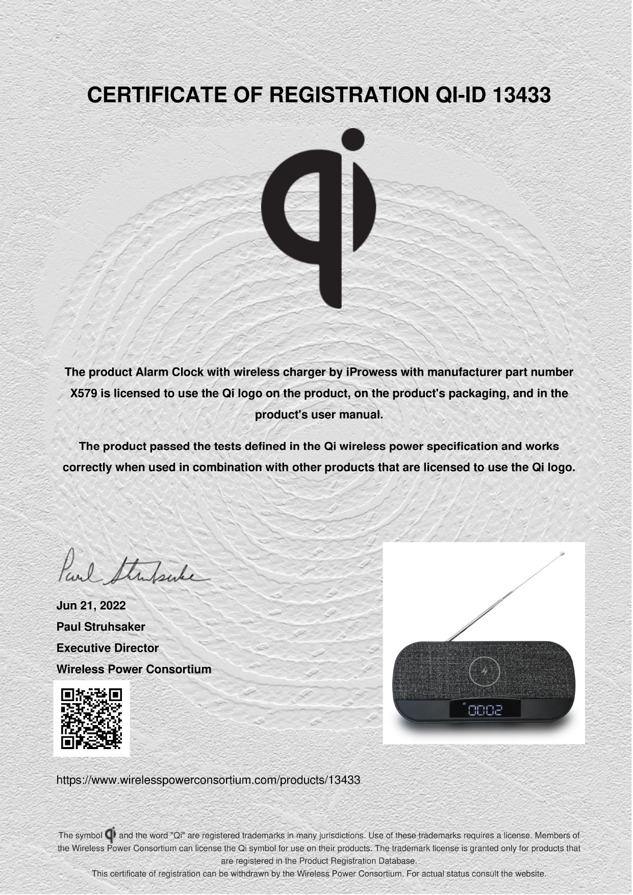 Buy Wholesale Hong Kong SAR Dab Radio With 10w Qi Wireless Charger