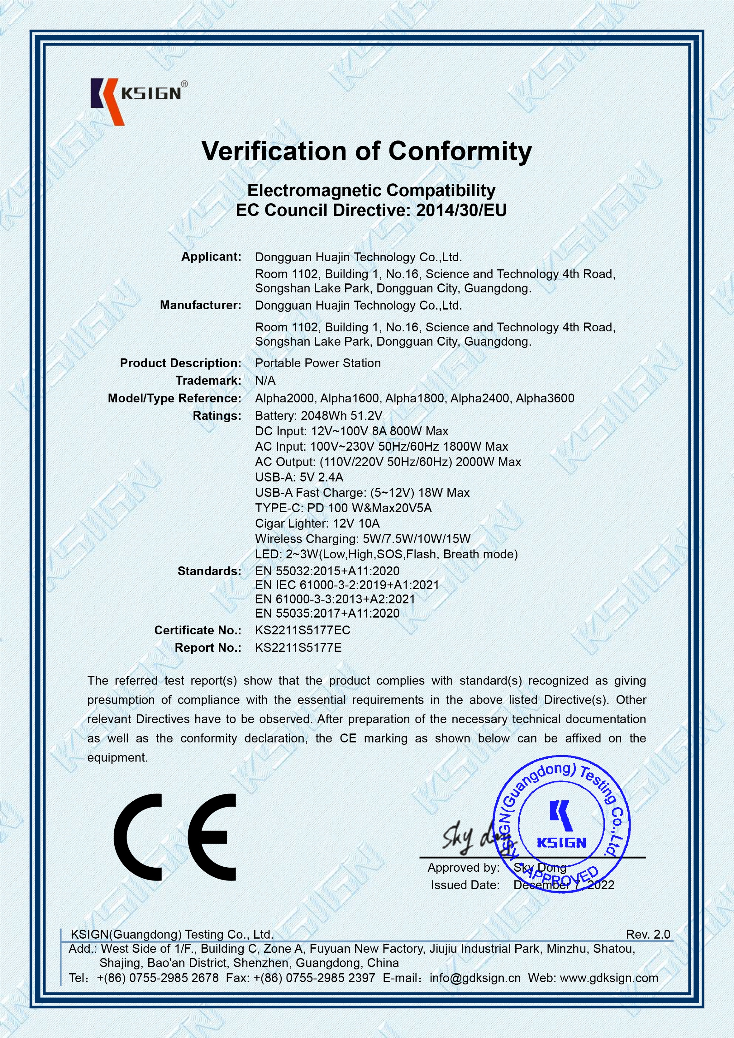Happy (Hangzhou) Technology Co., Ltd.certification