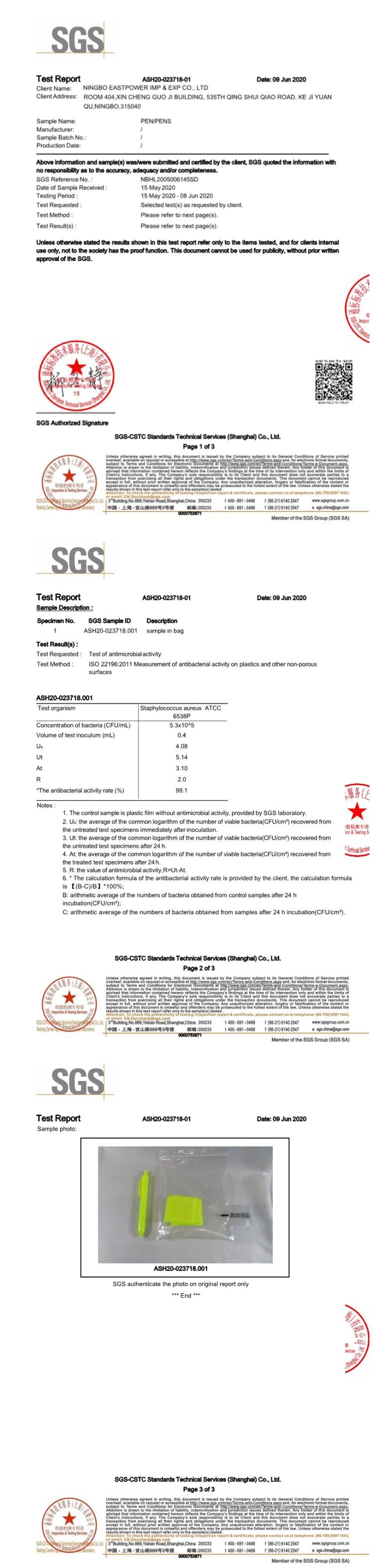 Buy Wholesale China Plastic Ball Pen, Light Green Color and MSDS