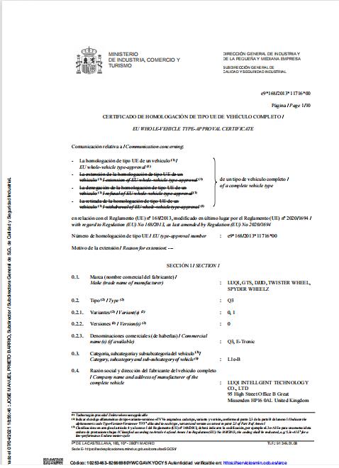 Zhejiang Luqi Intelligent Technology Co., Ltd.certification