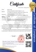 Zhejiang Lianlong Electron & Electric Appliances Co. Ltdcertification