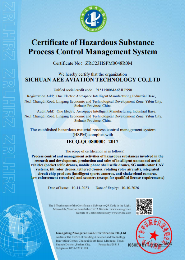 SICHUAN AEE AVIATION TECHNOLOGY CO.,LTDcertification
