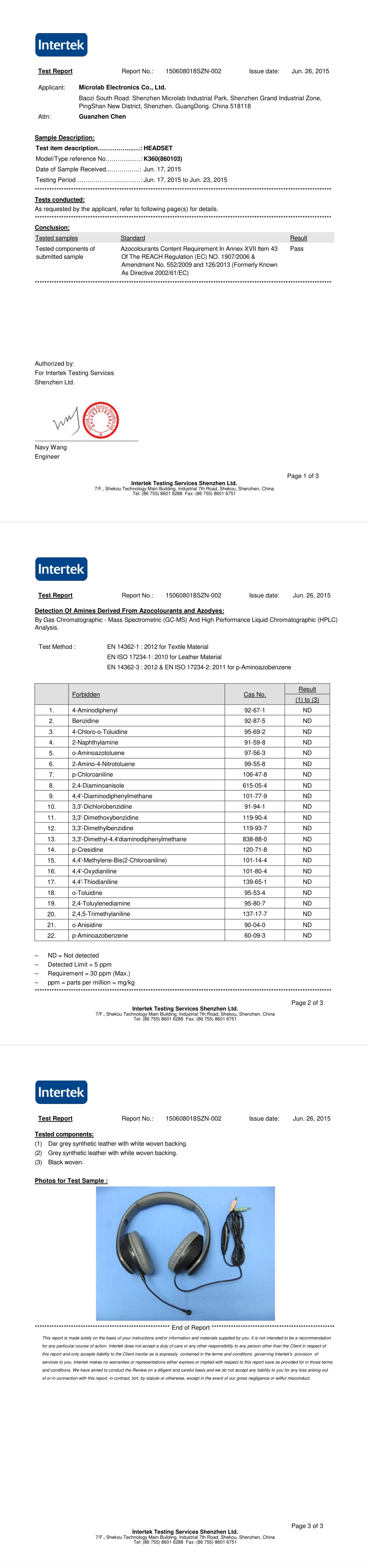 Huizhou Honesty Technology Co., Ltd.certification