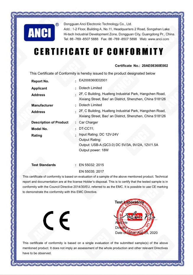 Dotech Limitedcertification