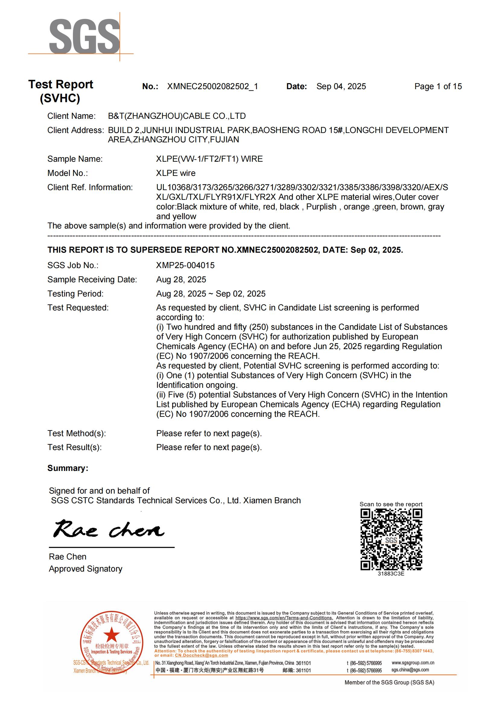 CB (XIAMEN) INDUSTRIAL CO., LTD.certification