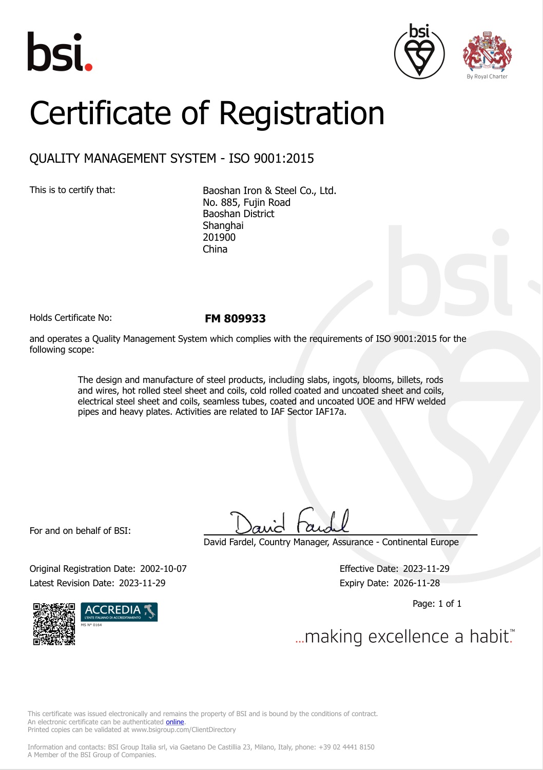 Wuhan Baiyang Baizi trading Co., LTDcertification