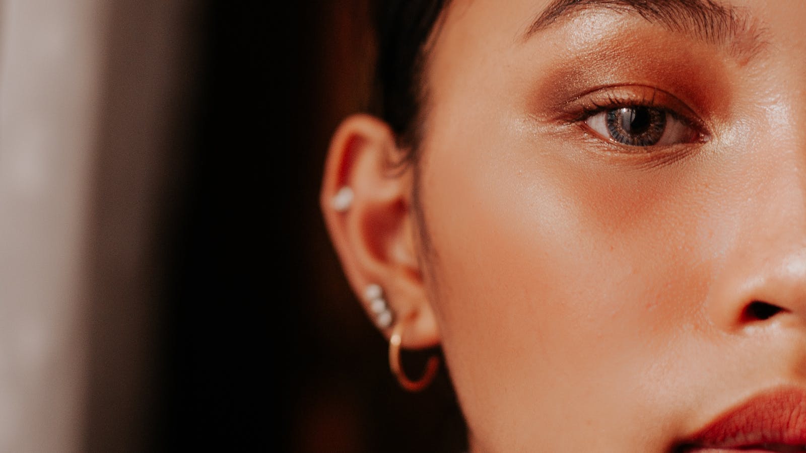 Blurred Lips. 