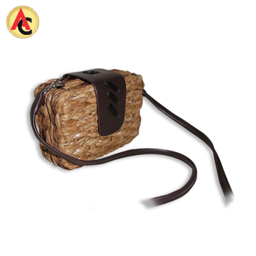 Stylish bag woven from natural fiber