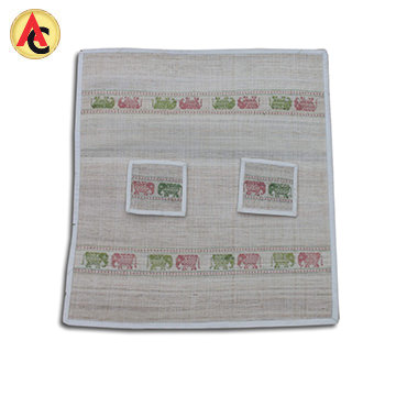 Placemat made of banana plant fiber