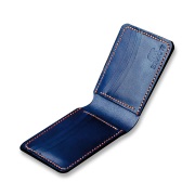 Blue bifold wallet