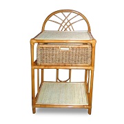 Rattan shelf