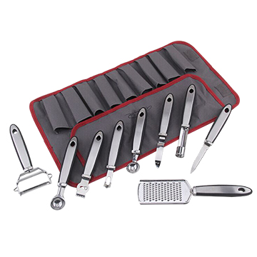 Food cutter set packed in foldable bag | Global Sources